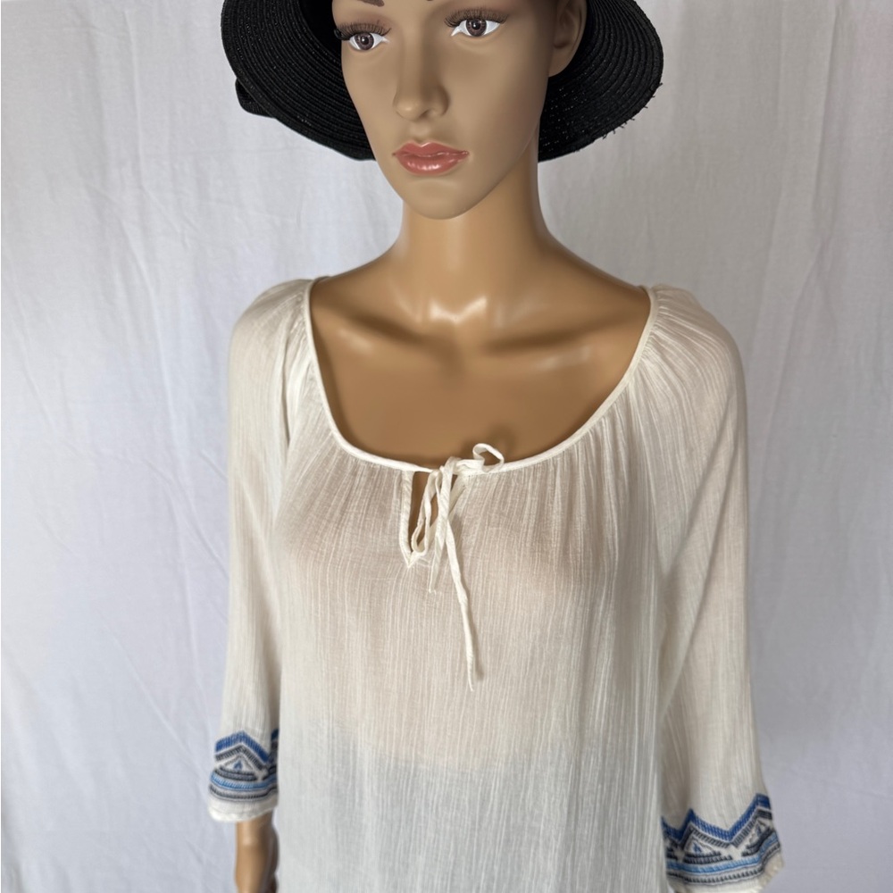 Old Navy White Gauze Tunic